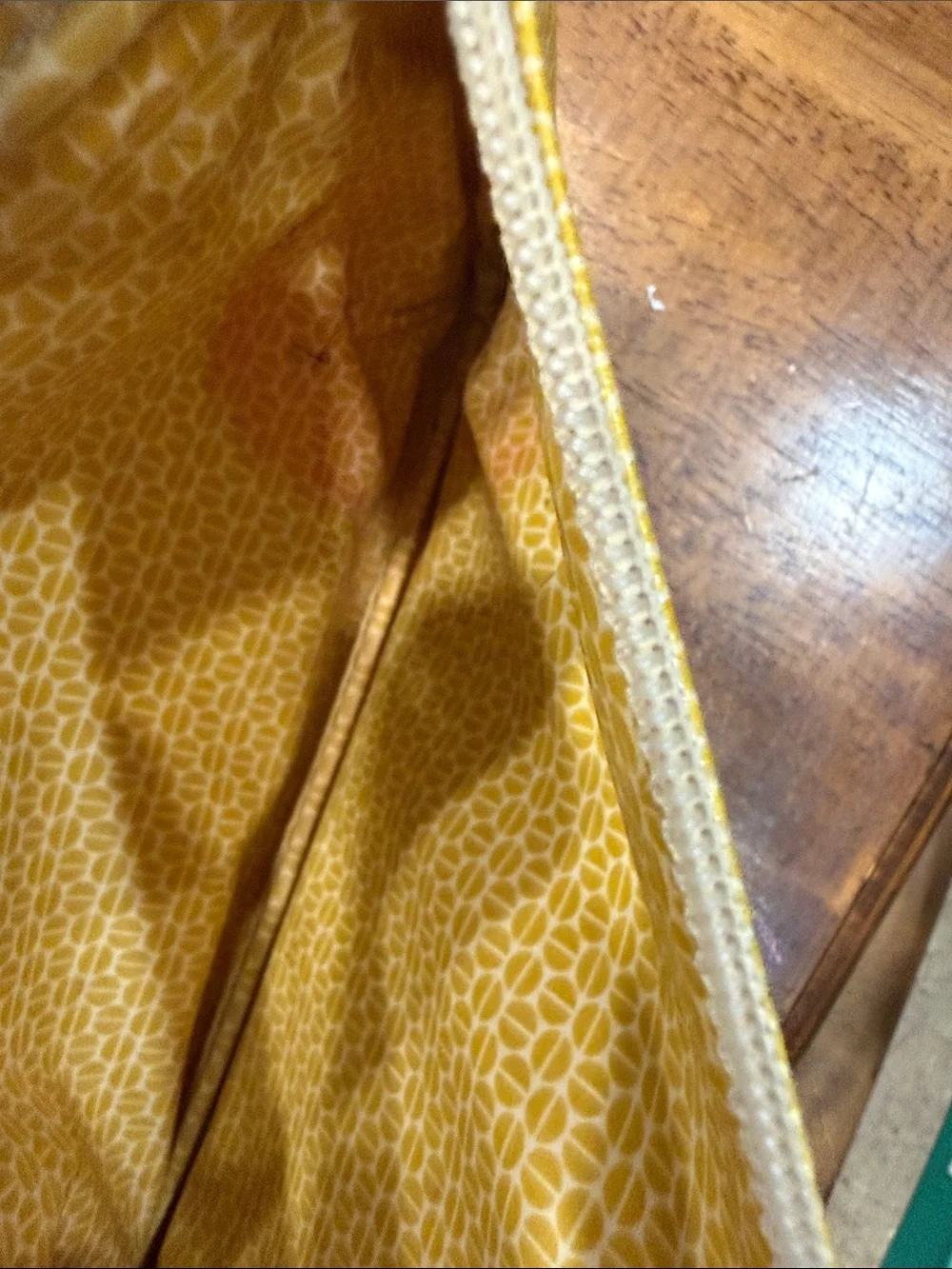 Fossil Yellow Geo-Print Zip Pouch